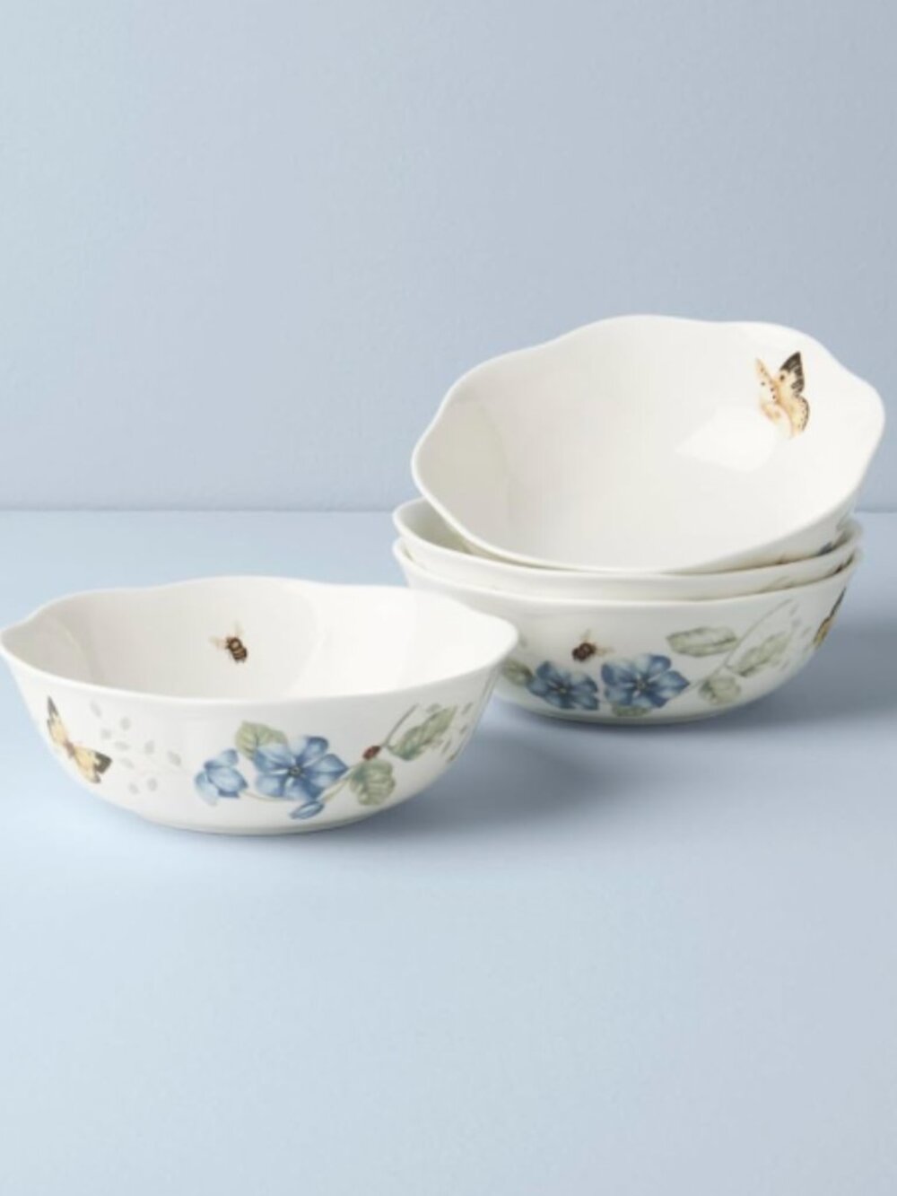 Lenox Dinnerware Sets, Butterfly Meadow 4-Piece All-Purpose Bowls Set
